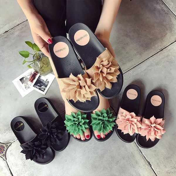 slippers summer 2021 leisure with thick bottom for women's muffin, Black