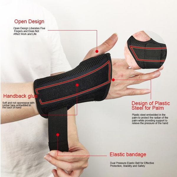 wrist support 1pc pain carpal tunnel syndrome relieve stabilizing for right left hands zj55, Black;red
wrist support 1pc pain carpal tunnel syndrome relieve stabilizing for right left hands zj55, Black;red