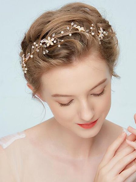 Bridal Wedding Gold Leaf Rhinestones Headband Headpiece Hair Accessories for Women
Bridal Wedding Gold Leaf Rhinestones Headband Headpiece Hair Accessories for Women