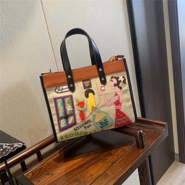 cute cartoon design ladies totes embroidered large capacity handbags fashion women shoulder bag purses canvas stitching chic c0601
cute cartoon design ladies totes embroidered large capacity handbags fashion women shoulder bag purses canvas stitching chic c0601
