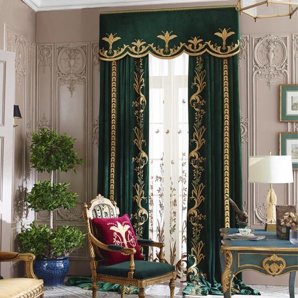 curtains for living room luxury villa bedroom velvet high embroidered curtain window door screen finished tulle valance & drapes
curtains for living room luxury villa bedroom velvet high embroidered curtain window door screen finished tulle valance & drapes