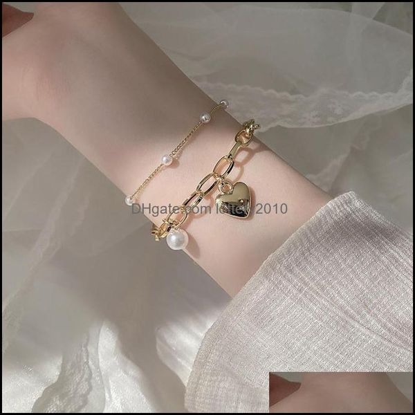 bracelets jewelrykorean fashion heart pearl charm bracelet for women girls double layers cute pendant bangle birthday jewelry gifts link ch, Black
bracelets jewelrykorean fashion heart pearl charm bracelet for women girls double layers cute pendant bangle birthday jewelry gifts link ch, Black