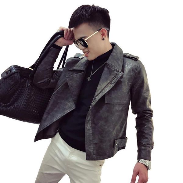 men's jackets men 's coat 2021 spring and autumn korean style young middle-aged hair stylist jacket, Black;brown
men's jackets men 's coat 2021 spring and autumn korean style young middle-aged hair stylist jacket, Black;brown