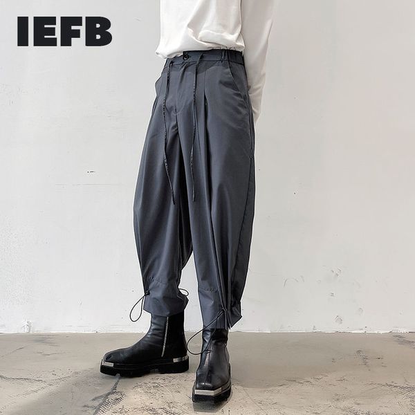 iefb causal men's pants suit fabric multi-functional rubber bandage leggings wide leg ankle length pants y6693 210524, Black
iefb causal men's pants suit fabric multi-functional rubber bandage leggings wide leg ankle length pants y6693 210524, Black