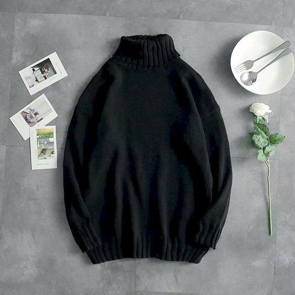 winter warm men and women turtlene sweaters solid color korean man casual knitter pullovers 2021 harajuku male sweaters gothic, Black
winter warm men and women turtlene sweaters solid color korean man casual knitter pullovers 2021 harajuku male sweaters gothic, Black