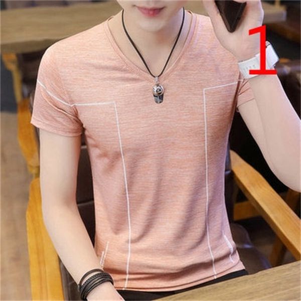 summer cotton round neck short-sleeved t-shirt men's thin section solid color mercerized 210420, White;black
summer cotton round neck short-sleeved t-shirt men's thin section solid color mercerized 210420, White;black