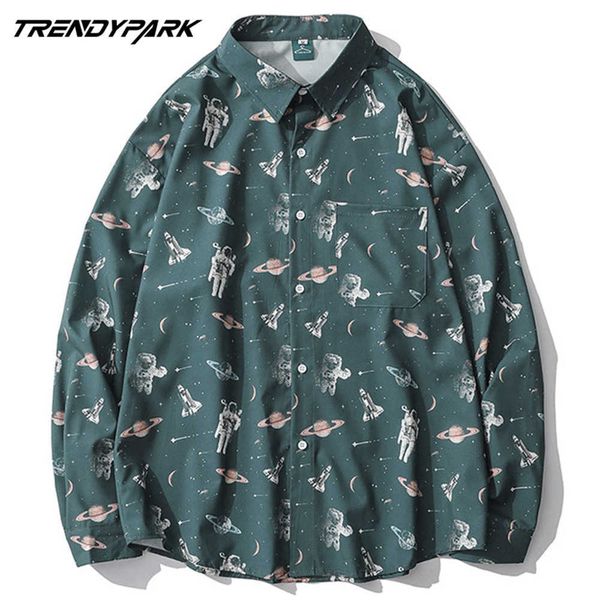 men's overshirts space theme printed harajuku spring streetwear long sleeve male vintage clothing shirts 210601, White;black
men's overshirts space theme printed harajuku spring streetwear long sleeve male vintage clothing shirts 210601, White;black