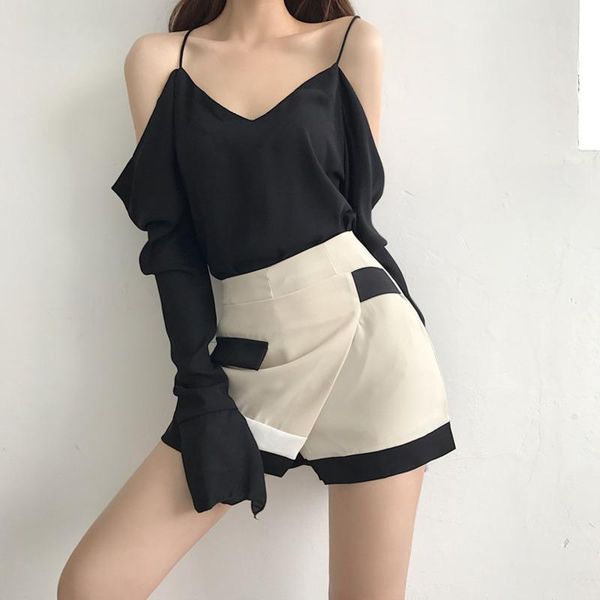 women's t-shirt xuxi women fashion, v-neck, suspenders, t-shirt, slack shoulders, long sleeves, , female, summer 2021, e664, White
women's t-shirt xuxi women fashion, v-neck, suspenders, t-shirt, slack shoulders, long sleeves, , female, summer 2021, e664, White
