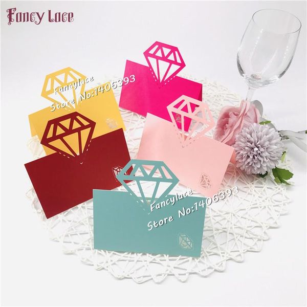 greeting cards 50pcs diamond table name place laser cut invitation card wedding party decoration supplies
greeting cards 50pcs diamond table name place laser cut invitation card wedding party decoration supplies