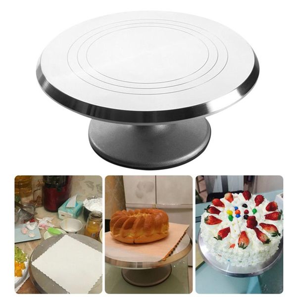 aluminium alloy revolving cake stand 12 inch rotating turntable for cupcake decorating supplies drop baking & pastry tools
aluminium alloy revolving cake stand 12 inch rotating turntable for cupcake decorating supplies drop baking & pastry tools