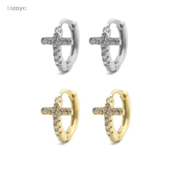 hoop & huggie lozoya 925 sterling silver 6.5mm cross huggies women mini loops circle pendientes luxury small crystal jewelry, Golden;silver
hoop & huggie lozoya 925 sterling silver 6.5mm cross huggies women mini loops circle pendientes luxury small crystal jewelry, Golden;silver