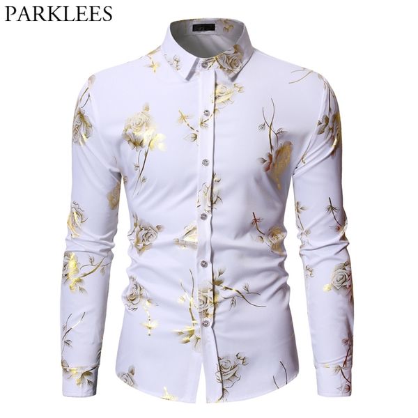 mens gold rose floral print shirts brand floral steampunk chemise white long sleeve wedding party bronzing camisa masculina 210331, White;black
mens gold rose floral print shirts brand floral steampunk chemise white long sleeve wedding party bronzing camisa masculina 210331, White;black