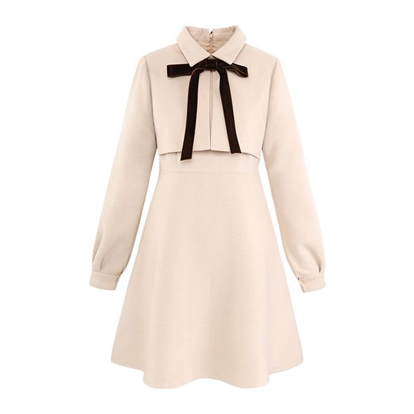 beige turn down collar long sleeve bow mini short dress winter zipper elegant autumn d0896 210514, Black;gray
beige turn down collar long sleeve bow mini short dress winter zipper elegant autumn d0896 210514, Black;gray
