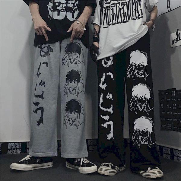 high street cartoon men joggers wide leg pants sweatpants couple clothes vintage harajuku trousers straight casual plus size men's, Black
high street cartoon men joggers wide leg pants sweatpants couple clothes vintage harajuku trousers straight casual plus size men's, Black