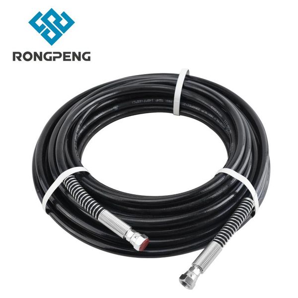 professional spray guns rongpeng 7.6m/15m airless paint high pressure black hose tube pipe for sprayer gun
professional spray guns rongpeng 7.6m/15m airless paint high pressure black hose tube pipe for sprayer gun