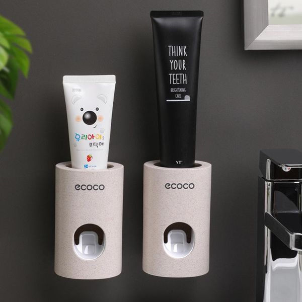bathroom accessories automatic toothpaste dispenser dust-proof toothbrush holder wheat straw wall mounted home squeezer holders
bathroom accessories automatic toothpaste dispenser dust-proof toothbrush holder wheat straw wall mounted home squeezer holders