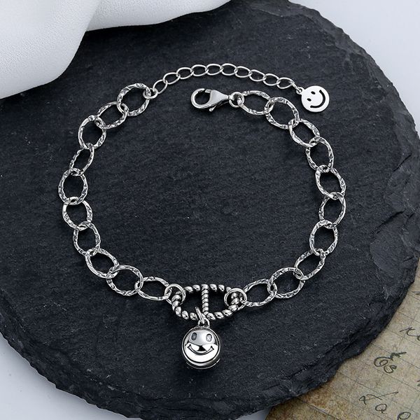 chaosheng s925 sterling silver smiling face bell pig nose bracelet ins cool style personalized girlfriends gift hand ornament girl, Golden;silver
chaosheng s925 sterling silver smiling face bell pig nose bracelet ins cool style personalized girlfriends gift hand ornament girl, Golden;silver