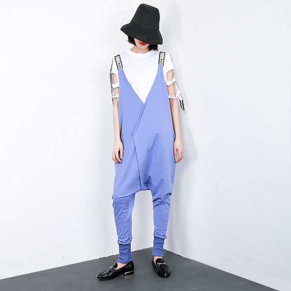 pants trousers 2021 spring large size solid color one-piece fashion brand personalized loose strap 1563, Black;white
pants trousers 2021 spring large size solid color one-piece fashion brand personalized loose strap 1563, Black;white