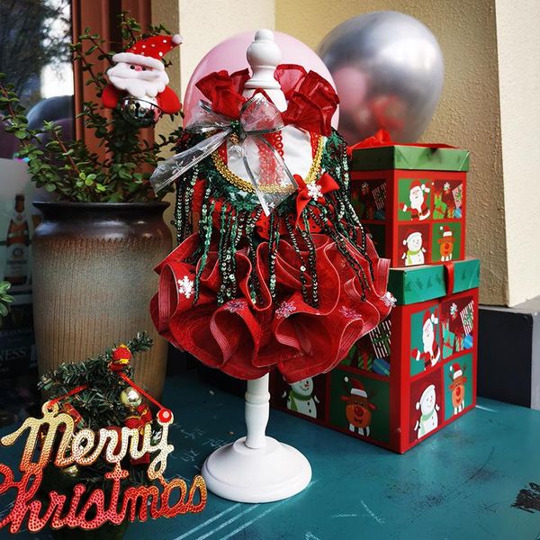 handmade dog clothes christmas dress flounce skirt sequin lace princess costume festival pet cat poodle maltese apparel
handmade dog clothes christmas dress flounce skirt sequin lace princess costume festival pet cat poodle maltese apparel