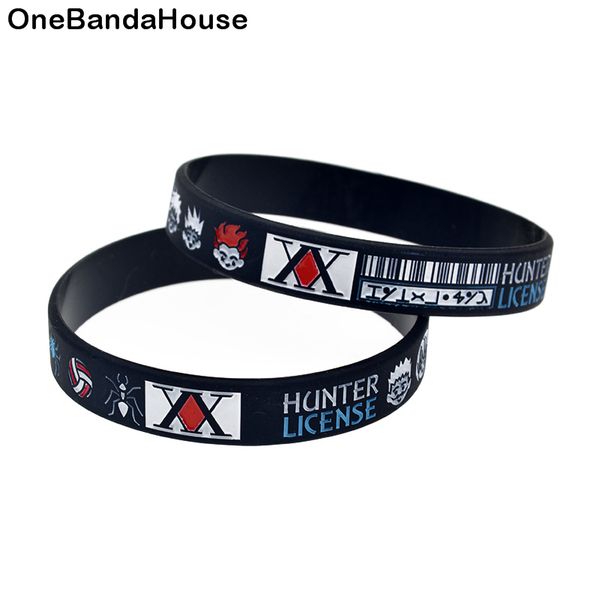 100pcs hunter license silicone bracelet debossed cartoon face classic decoration logo size black promotion gift
100pcs hunter license silicone bracelet debossed cartoon face classic decoration logo size black promotion gift