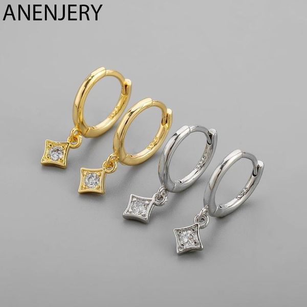 hoop & huggie anenjery 925 sterling silver small square zircon pendant earrings for women gold color party jewelry brincos s-e1435, Golden;silver
hoop & huggie anenjery 925 sterling silver small square zircon pendant earrings for women gold color party jewelry brincos s-e1435, Golden;silver
