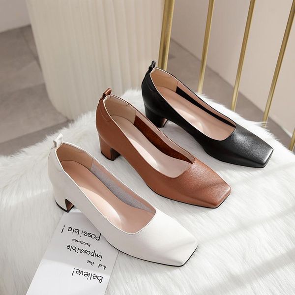 dress shoes 2021 women pumps genuine leather 22-25 cm length autumn and winter full thick with square toe 3 colors available, Black
dress shoes 2021 women pumps genuine leather 22-25 cm length autumn and winter full thick with square toe 3 colors available, Black