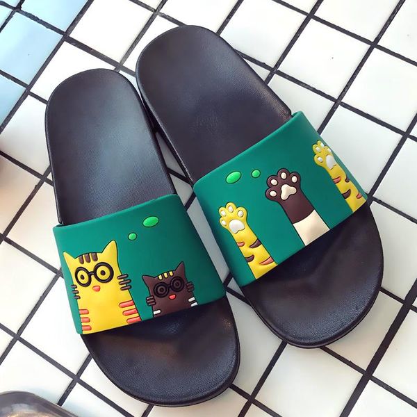 women summer cartoon slippers slides cute cat slide sandals slip on shoes woman flip flops zapatillas mujer drop, Black
women summer cartoon slippers slides cute cat slide sandals slip on shoes woman flip flops zapatillas mujer drop, Black