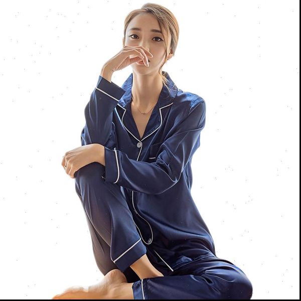 newdiscvry silk satin pajamas pyjamas womens sleepwears set long sleeve pijama suit female sleep two piece loungewear, Black;red
newdiscvry silk satin pajamas pyjamas womens sleepwears set long sleeve pijama suit female sleep two piece loungewear, Black;red