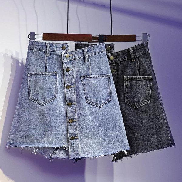 skirts casual irregular high waist blue gray denim skirt plus size women mini female saia mujer 2021 summer jupe femme, Black
skirts casual irregular high waist blue gray denim skirt plus size women mini female saia mujer 2021 summer jupe femme, Black