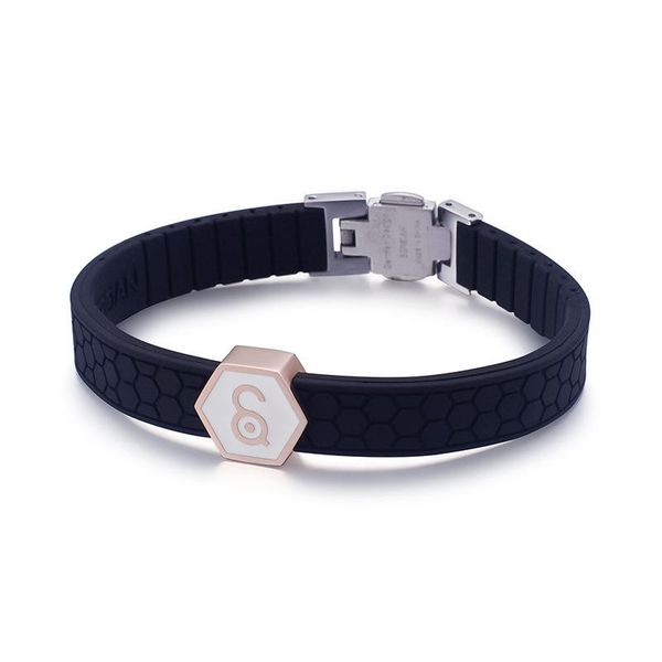 link, chain men and women rose gold titanium steel bracelet ochre magnet casual sports, Black
link, chain men and women rose gold titanium steel bracelet ochre magnet casual sports, Black