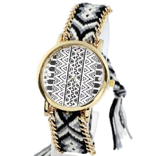 wristwatches gnova platinum ethnic women watch black aztec shell fashion quartz wristwatch golden braided bracelet chain reloj a415, Slivery;brown
wristwatches gnova platinum ethnic women watch black aztec shell fashion quartz wristwatch golden braided bracelet chain reloj a415, Slivery;brown