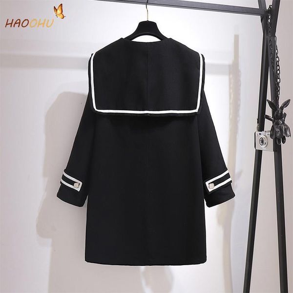 women's wool & blends solid color plus size sailor collar cape women coat autumn winter 2xl 3xl 4xl 5xl 6xl casual loose long sleeve 20, Black
women's wool & blends solid color plus size sailor collar cape women coat autumn winter 2xl 3xl 4xl 5xl 6xl casual loose long sleeve 20, Black