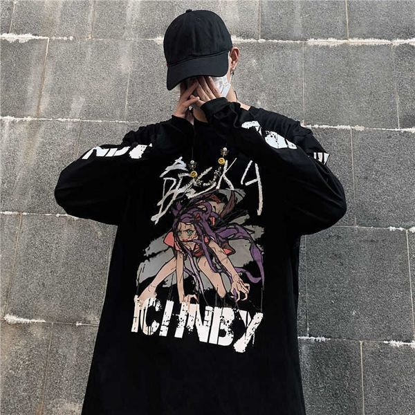 men's t-shirts harajuku tshirt streetwear hip hop autumn casual high street long sleeve fashion japan t shirt male kw8c, White;black
men's t-shirts harajuku tshirt streetwear hip hop autumn casual high street long sleeve fashion japan t shirt male kw8c, White;black