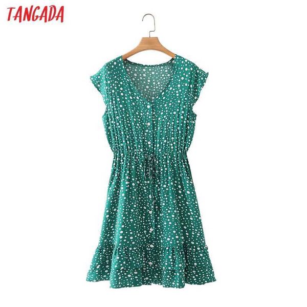 tangada summer women greeen dots print robe dress short sleeve ladies mini dress vestidos 7y24 210609, Black;gray
tangada summer women greeen dots print robe dress short sleeve ladies mini dress vestidos 7y24 210609, Black;gray