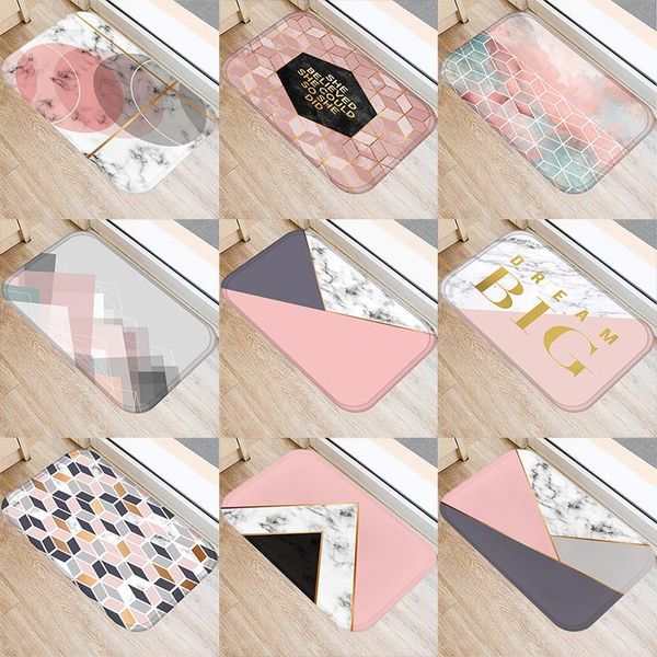 pink marble geometric printed kitchen door mat 40*60 coral velvet carpet rubber floor mats colorful non-anti-slip rug 48267-5 carpets
pink marble geometric printed kitchen door mat 40*60 coral velvet carpet rubber floor mats colorful non-anti-slip rug 48267-5 carpets