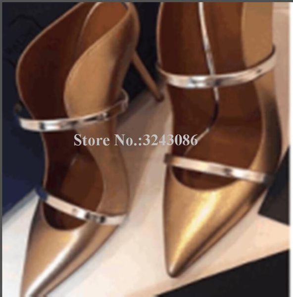 dress shoes gold color strap high heel sandals women pointed toe stiletto gladiator lady real pos banquet, Black
dress shoes gold color strap high heel sandals women pointed toe stiletto gladiator lady real pos banquet, Black
