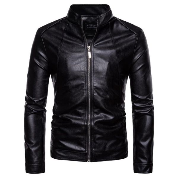 men's fur & faux fashion men black pu leather jacket size 5xl long sleeved standing collar mens jackets business casual coat
men's fur & faux fashion men black pu leather jacket size 5xl long sleeved standing collar mens jackets business casual coat