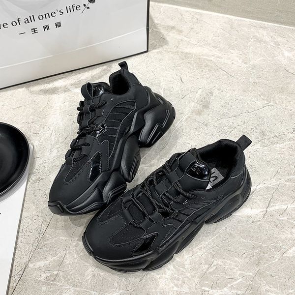 women chunky sneakers running shoes female black white platform thick sole sport casual shoe woman 5cm fashion new
women chunky sneakers running shoes female black white platform thick sole sport casual shoe woman 5cm fashion new
