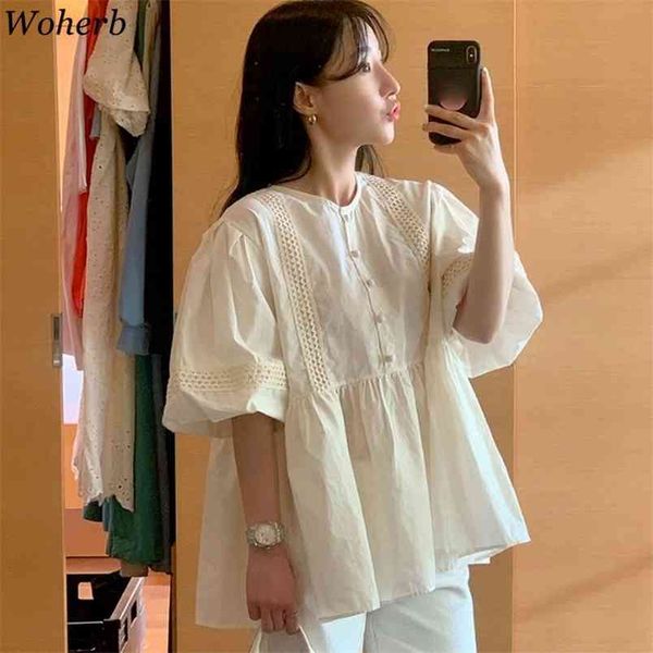 vintage hollow out lantern sleeve blouse women casual solid ruffle patchwork korean chic fashion blusas shirt 210519, White
vintage hollow out lantern sleeve blouse women casual solid ruffle patchwork korean chic fashion blusas shirt 210519, White