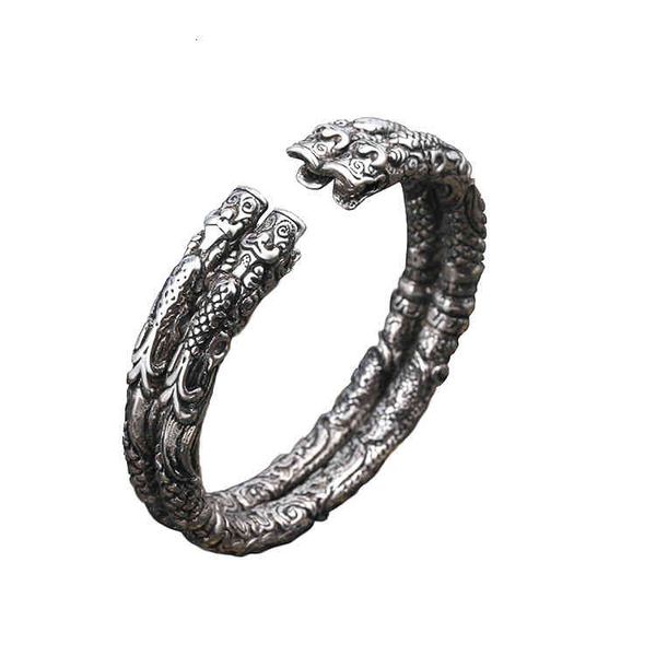 chinese style products bracelet zhao liying same thai silver opening double old nine door dragon buddha fashion trend personality
chinese style products bracelet zhao liying same thai silver opening double old nine door dragon buddha fashion trend personality