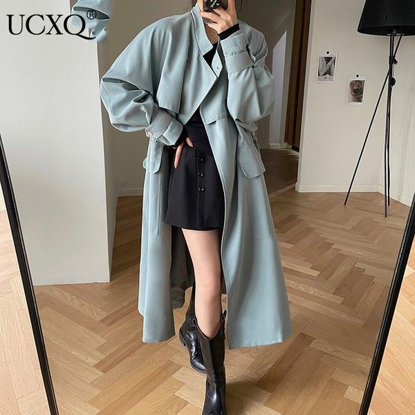 women's trench coats ucxq women coat solid elegant mandarin collar long sleeve with sashes high street jackets 2021 autumn fashion23xm2, Tan;black
women's trench coats ucxq women coat solid elegant mandarin collar long sleeve with sashes high street jackets 2021 autumn fashion23xm2, Tan;black