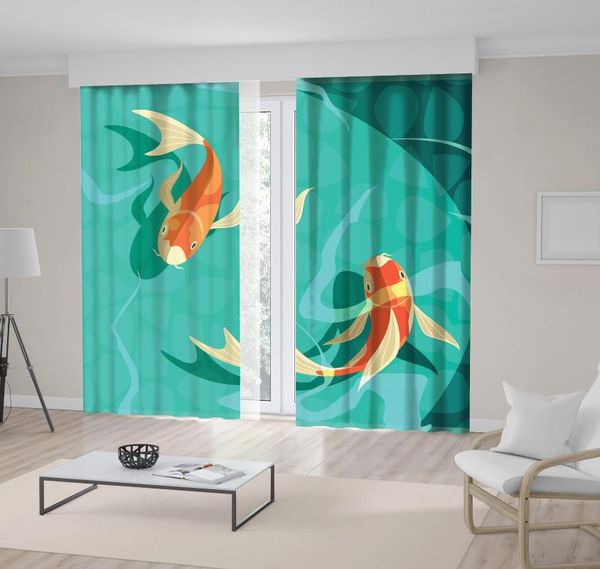 curtain & drapes koi carp fishes in water japanese symbol of luck fortune retro cartoon orange turquoise
curtain & drapes koi carp fishes in water japanese symbol of luck fortune retro cartoon orange turquoise