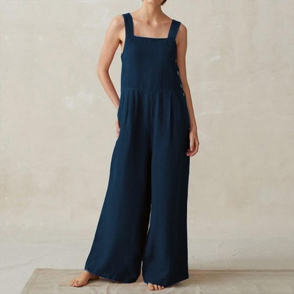 easehut wide legs overalls s womens jumpsuits 5xl large size sleeveless solid casual summer jumpsuit female rompers, Black;white
easehut wide legs overalls s womens jumpsuits 5xl large size sleeveless solid casual summer jumpsuit female rompers, Black;white