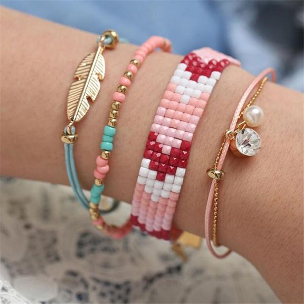 charm bracelets diezi multicolor handmade bohemian feather bracelet sets for women weave beaded rope chain jewelry gifts, Golden;silver
charm bracelets diezi multicolor handmade bohemian feather bracelet sets for women weave beaded rope chain jewelry gifts, Golden;silver