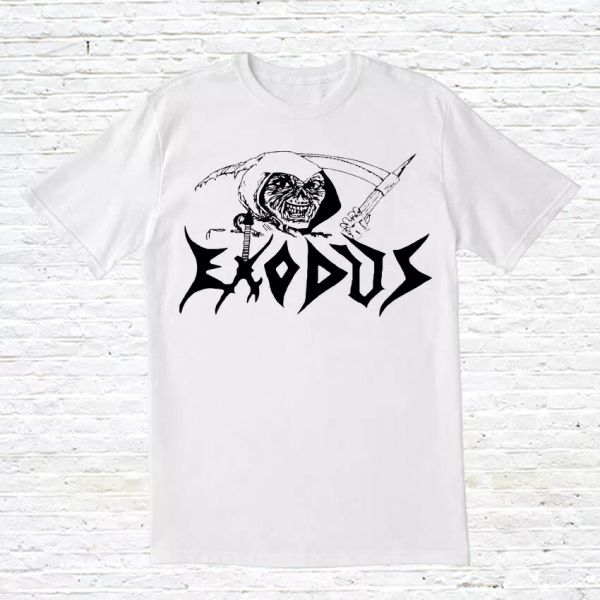 exodus t-shirt, White;black