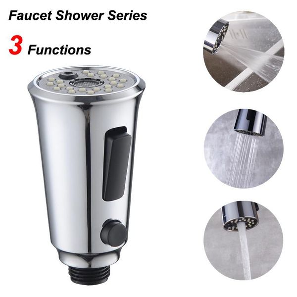 other faucets, showers & accs chrome pull-out kitchen faucet aerator accessory trumpet-shaped button switch 3 function shower nozzle sprayer
other faucets, showers & accs chrome pull-out kitchen faucet aerator accessory trumpet-shaped button switch 3 function shower nozzle sprayer