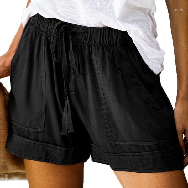 fashion women ladies summer casual loose drawstring shorts high waist elastic pockets black pink blue women's, White;black
fashion women ladies summer casual loose drawstring shorts high waist elastic pockets black pink blue women's, White;black