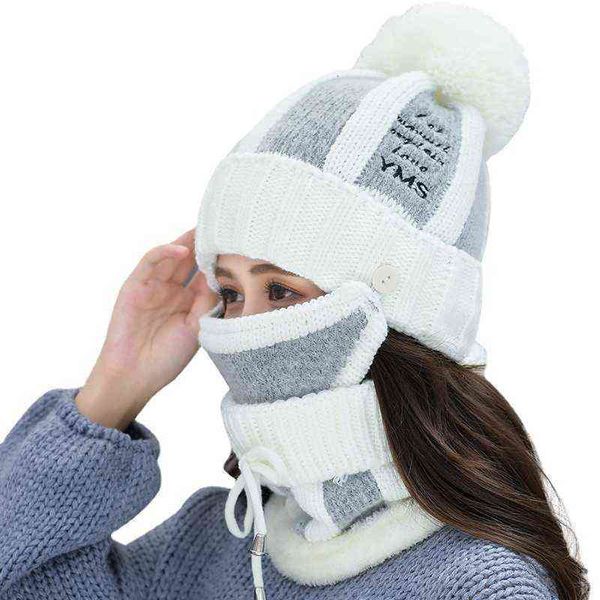 hat women's winter psh wool hat thickened riding electric vehicle windproof and cold proof women's warm knitted, Blue;gray
hat women's winter psh wool hat thickened riding electric vehicle windproof and cold proof women's warm knitted, Blue;gray
