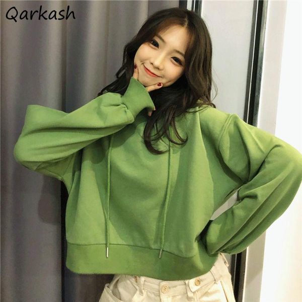 women's hoodies & sweatshirts candy color women loose crop teenagers sweet hooded leisure autumn fashion all-match females lovely chic, Black
women's hoodies & sweatshirts candy color women loose crop teenagers sweet hooded leisure autumn fashion all-match females lovely chic, Black