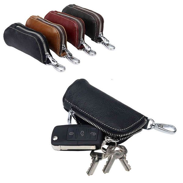 key bag s large capacity leather men's zipper car multifunctional waist hanging fashion, Black;red
key bag s large capacity leather men's zipper car multifunctional waist hanging fashion, Black;red
